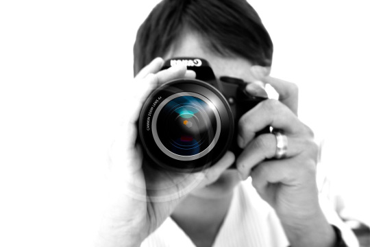photographer with camera portrait