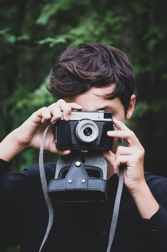 photographer with camera portrait